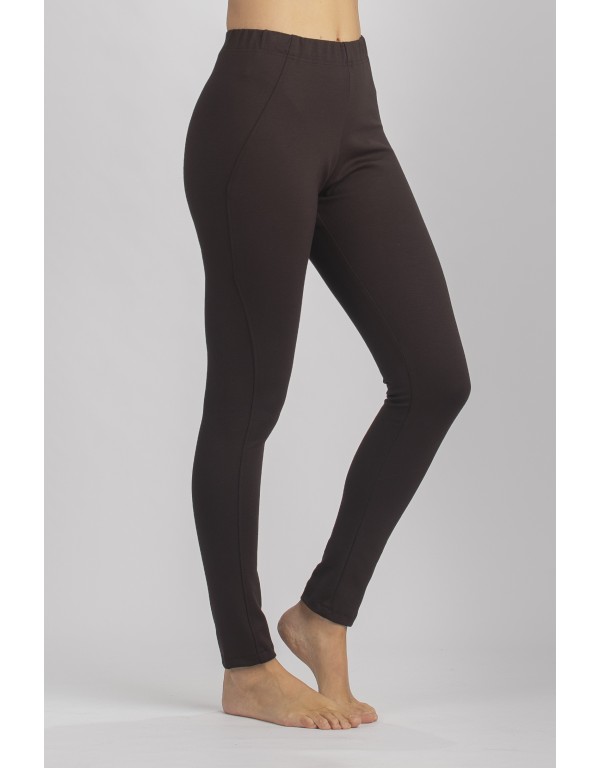 BROWN STRETCH JEGGINGS