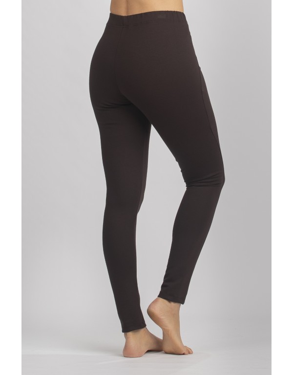 BROWN STRETCH JEGGINGS