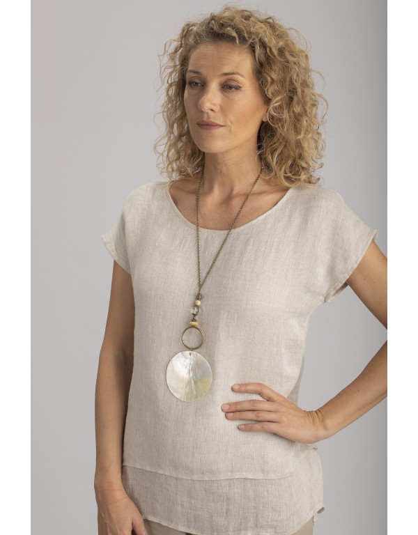 MOTHER-OF-PEARL MEDALLION...