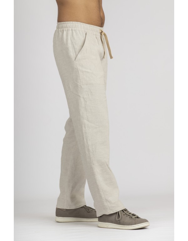 JULES OATMEAL LINEN TROUSERS