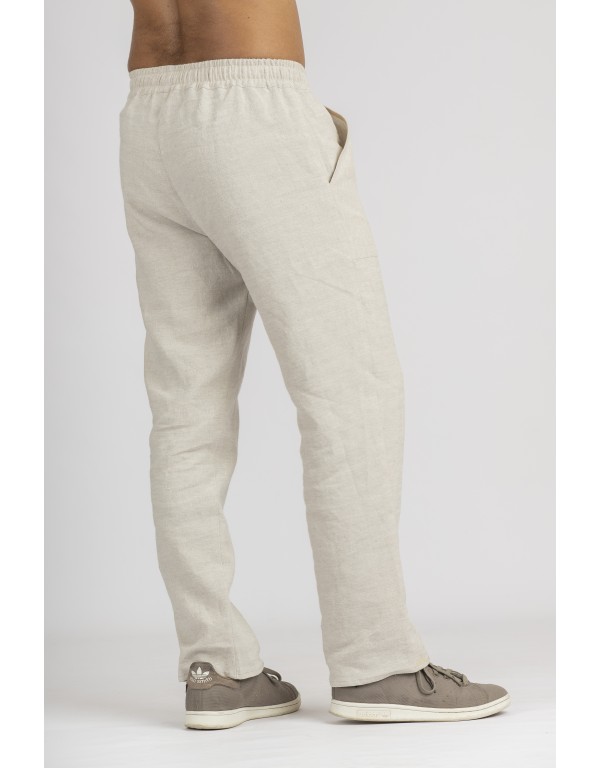 JULES OATMEAL LINEN TROUSERS