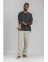 CHARCOAL GRAY LINEN TUNIC MALO