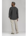 CHARCOAL GRAY LINEN TUNIC MALO