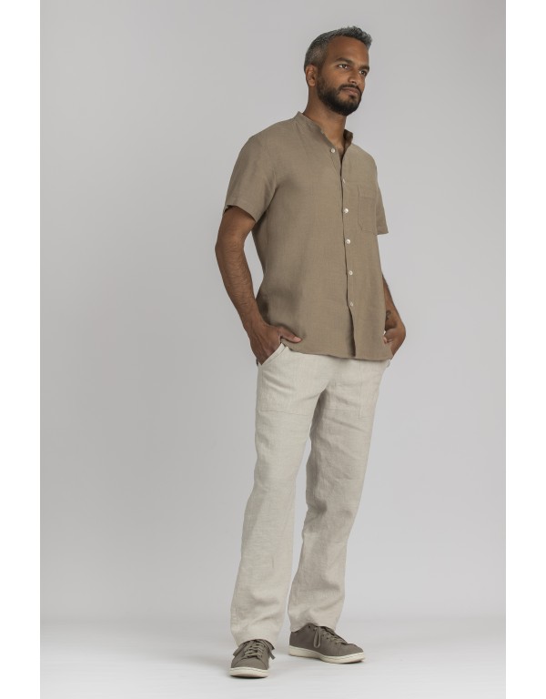 KHAKI BIEGE LINEN SOAN...