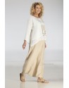 Loose fit layered linen gauze top