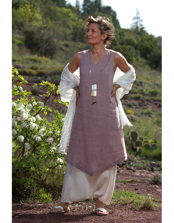 linen summer clothes: lilac...