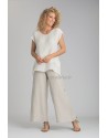 SELENE TOP IN LINEN  AND OATMEAL LINEN BABA TROUSERS