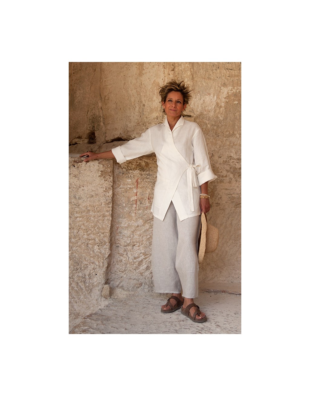 Women's White linen jacket