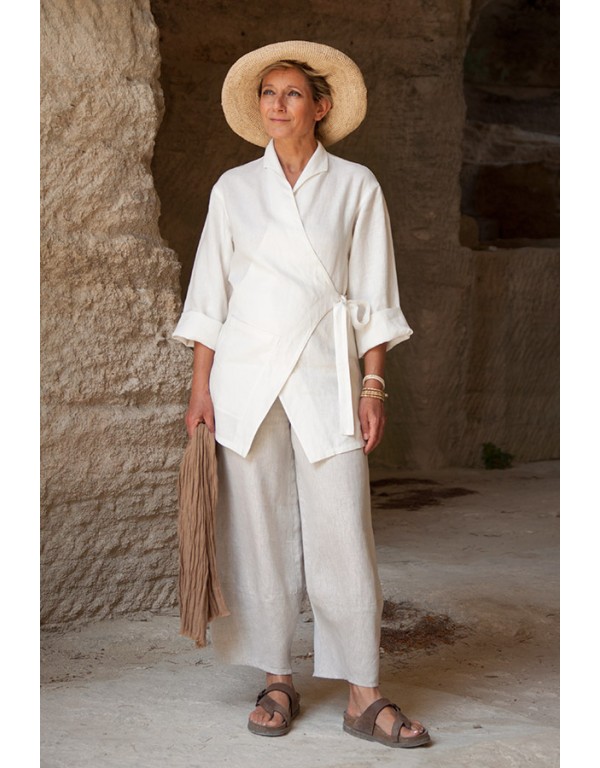 Women's White linen jacket