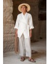 Women's White linen jacket