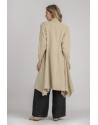 Spring summer beige linen duster coat Dune