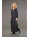 Manon Long Linen Dress with visible seams