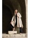 Spring summer beige linen duster coat Dune