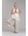 OATMEAL LINEN BABA TROUSERS