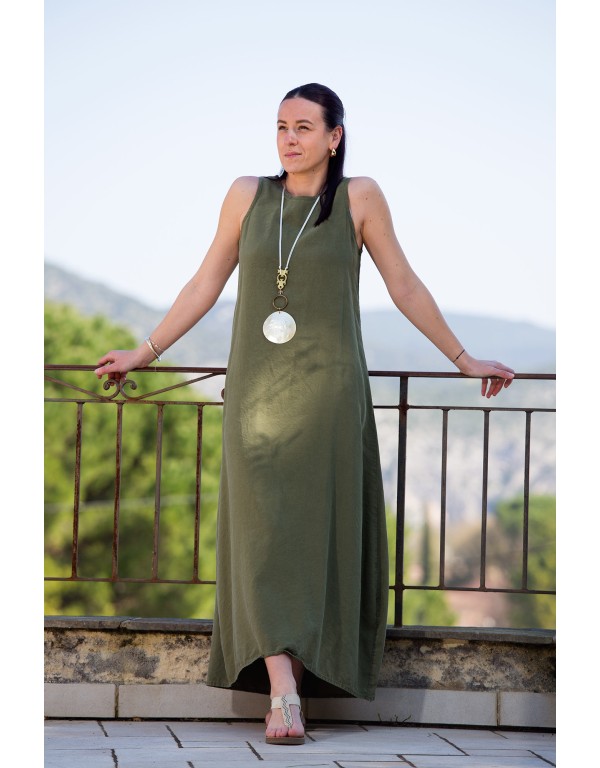 copy of OLGA DRESS BEIGE LINEN