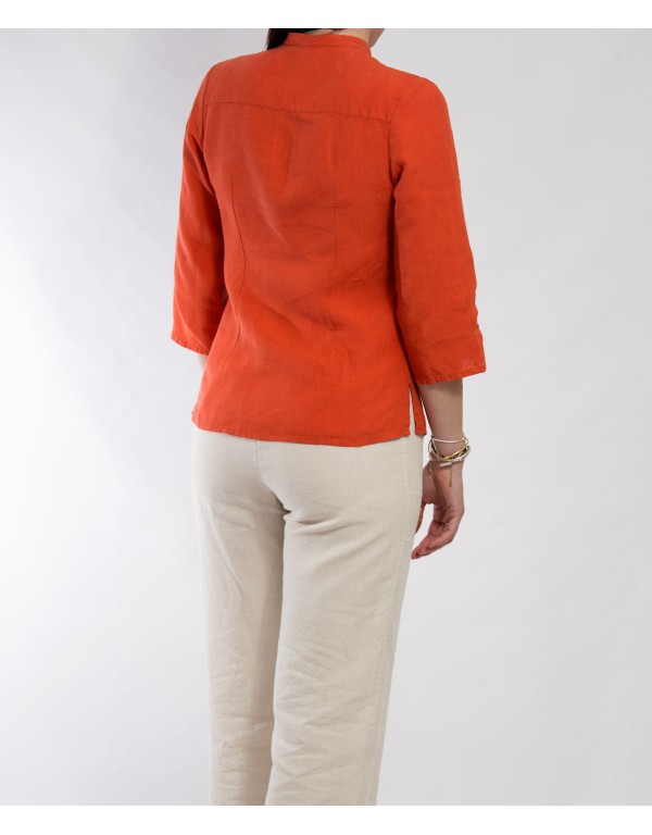 copy of Linen shirt in natural sand color – Celia model