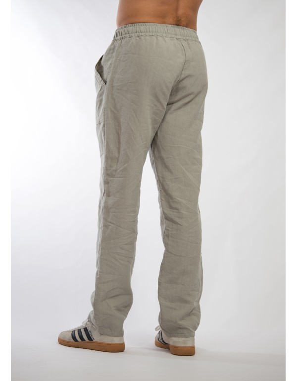 copy of DARK GREEN LINEN TROUSERS JULES