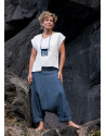 Sarouel en lin bleu chambray Adrien