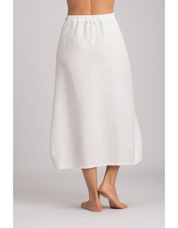 OFF-WHITE LINEN ASSIA SKIRT