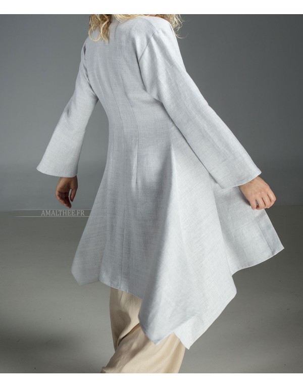 BLUE SKY LINEN SAHARA COAT