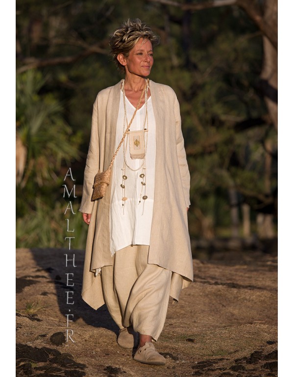 WHITE LINEN EMILIE BLOUSE