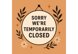 Temporary Closure of the Online Store